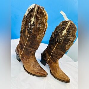 Brown Western Cowboy Boots
